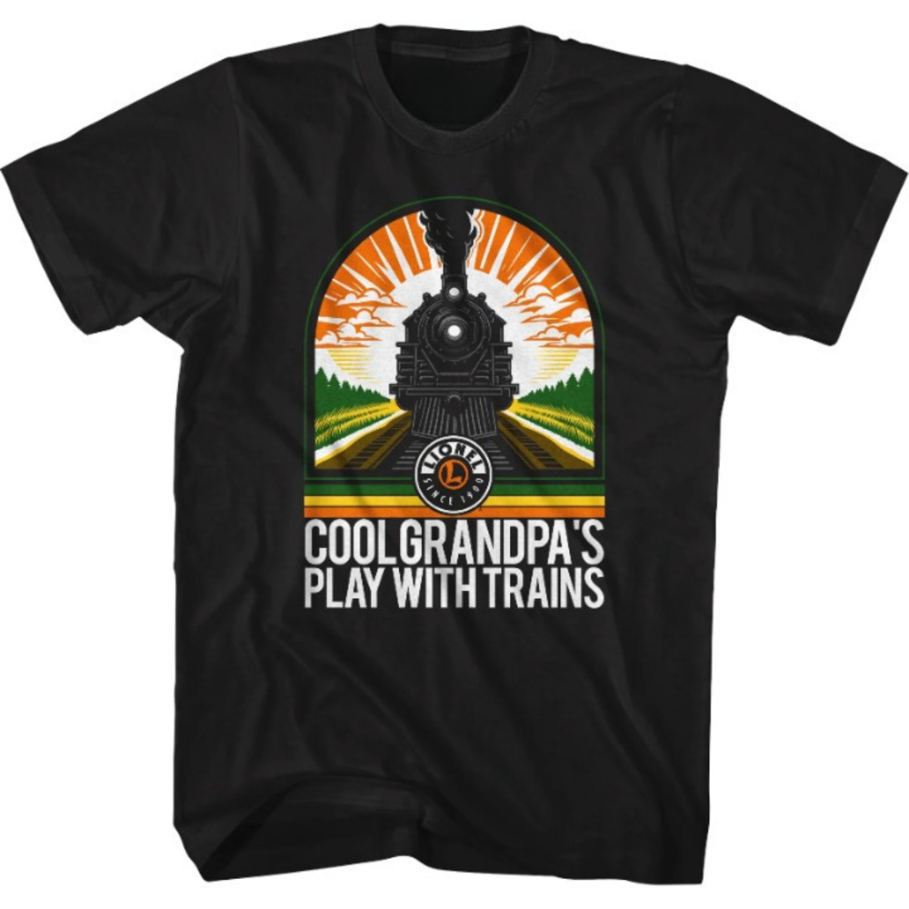 Cool Grandpas Play With Trains Lionel Trains Tshirt